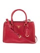 Prada Saffiano Leather Galleria Double Zip Small