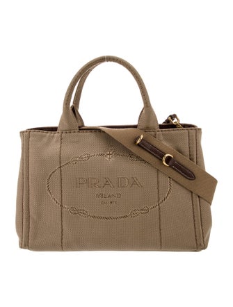 Prada Enameled Metal Triangle Top Handle Bag Small