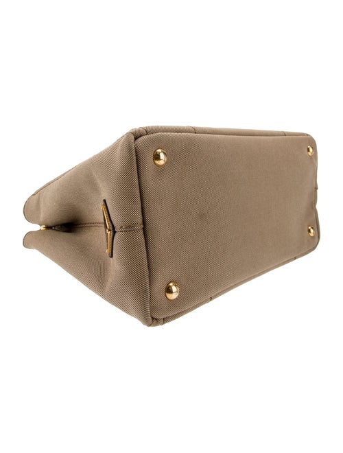 Prada Enameled Metal Triangle Top Handle Bag Small