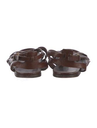 Prada Leather Gladiator Sandals