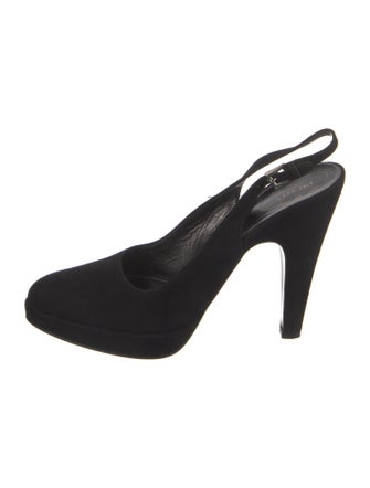 Prada Suede Slingback Pumps