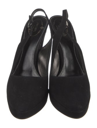 Prada Suede Slingback Pumps
