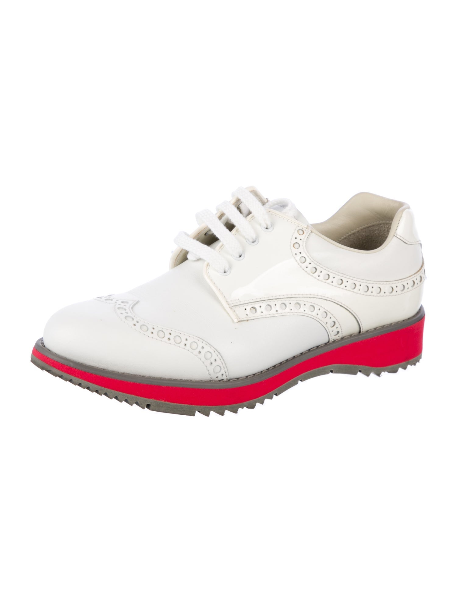 Prada Leather Colorblock Pattern Sneakers