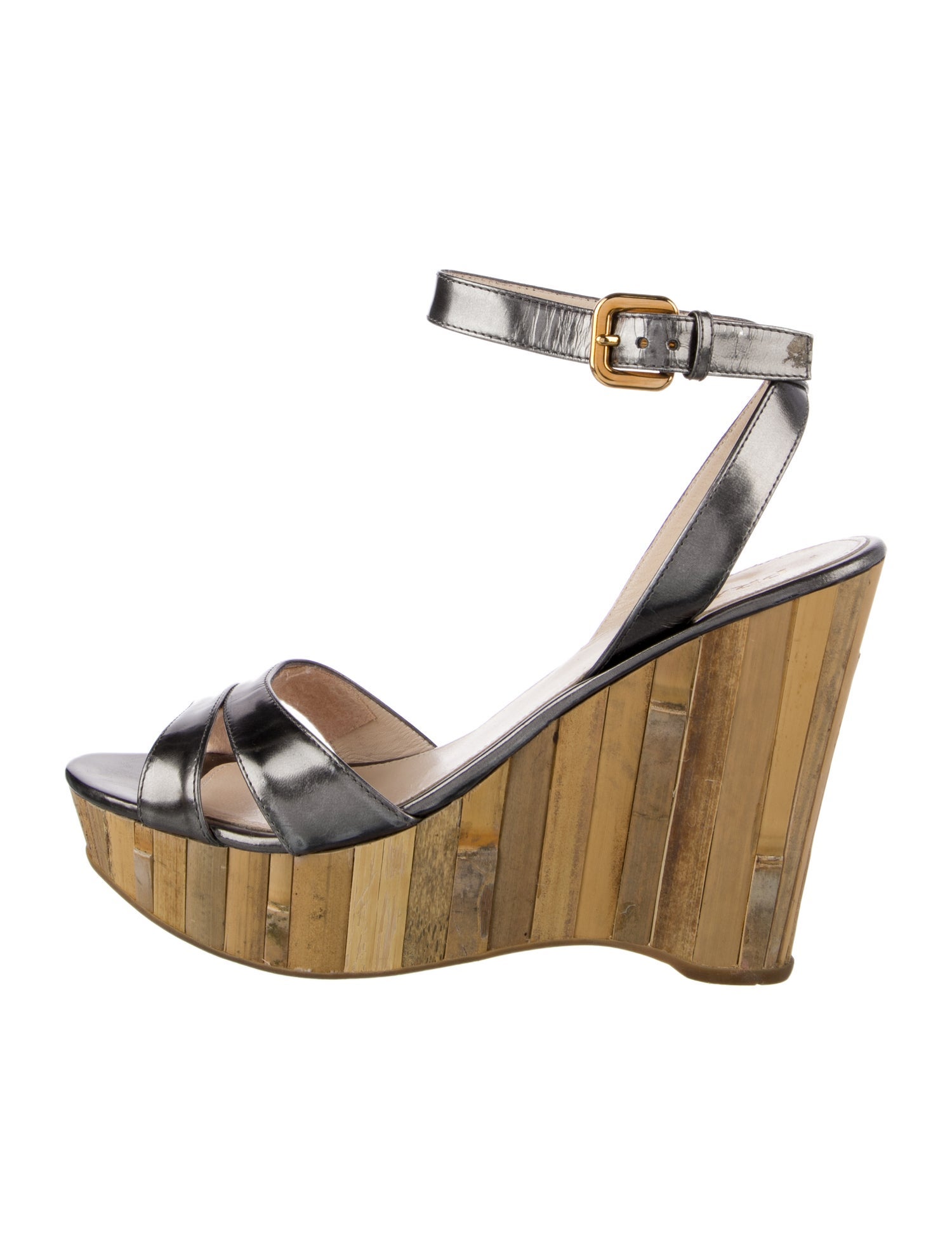 Prada Patent Leather Sandals