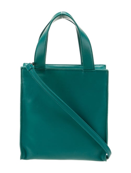 Prada Enameled Metal Triangle Top Handle Bag