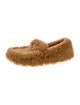 Prada Shearling Moccasins