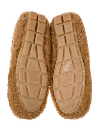 Prada Shearling Moccasins
