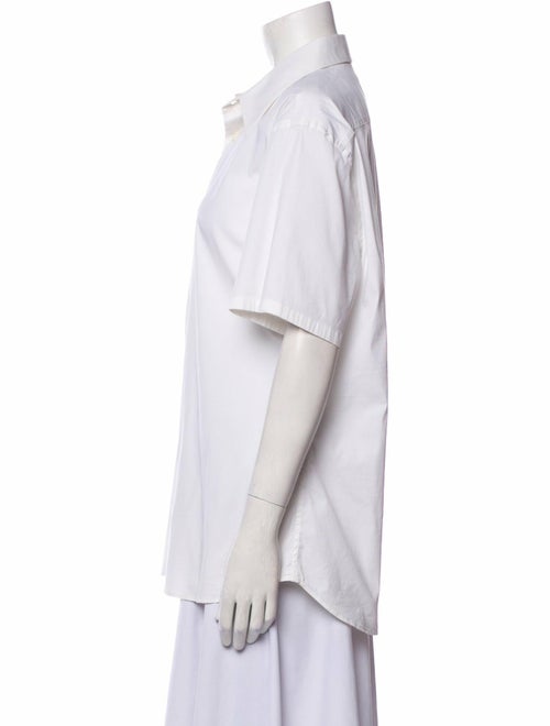 Prada Short Sleeve Button-Up Top