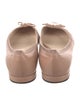 Prada Leather Bow Accents Ballet Flats