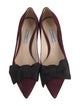 Prada Suede Bow Accents Pumps