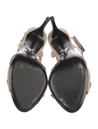Prada Suede T-Strap Sandals