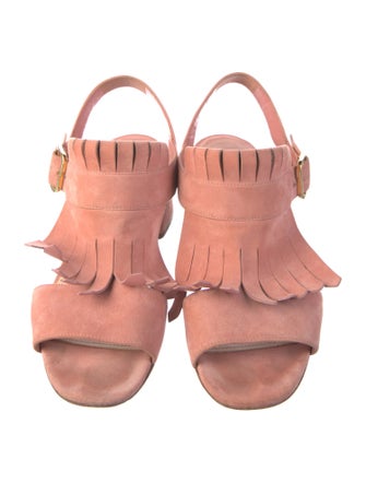 Prada Suede Slingback Sandals