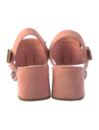 Prada Suede Slingback Sandals