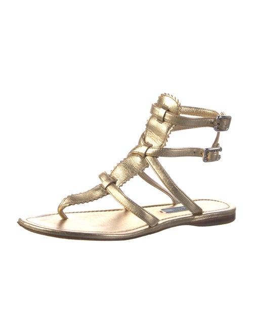 Prada Leather Gladiator Sandals