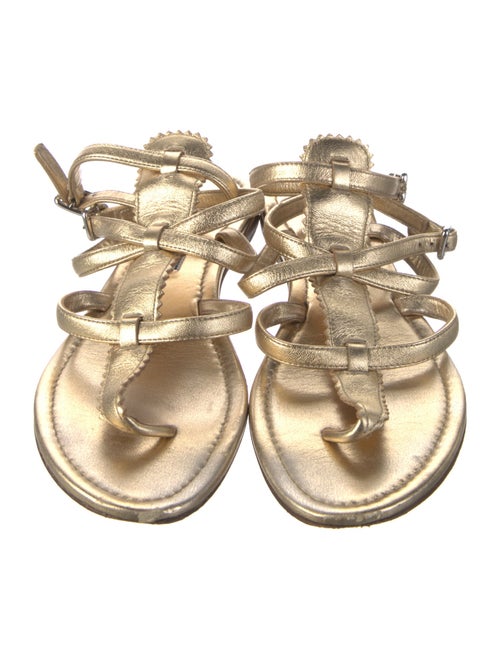 Prada Leather Gladiator Sandals