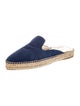Prada Suede Whipstitch Trim Espadrilles