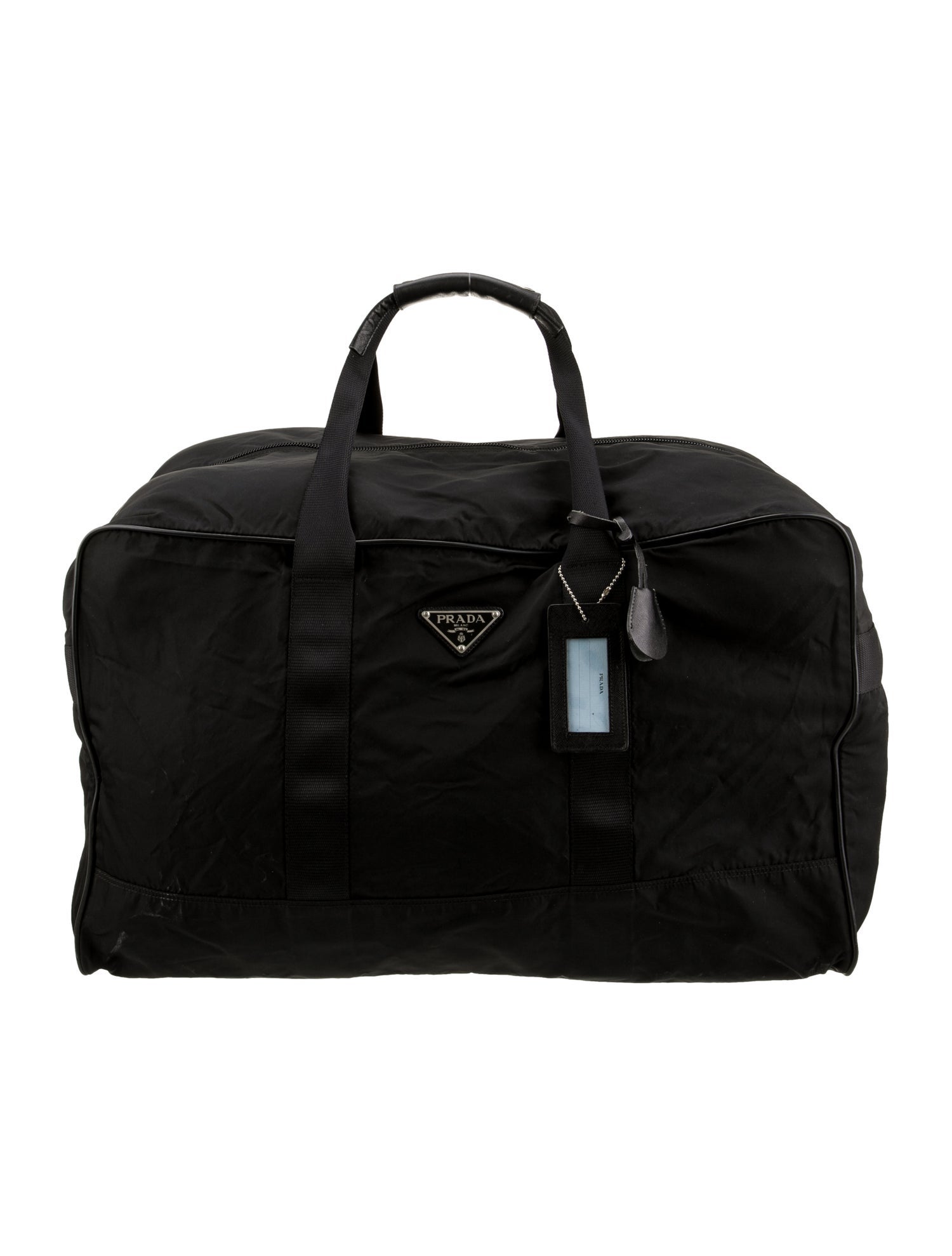 Prada Saffiano Leather Weekender Bag Vintage