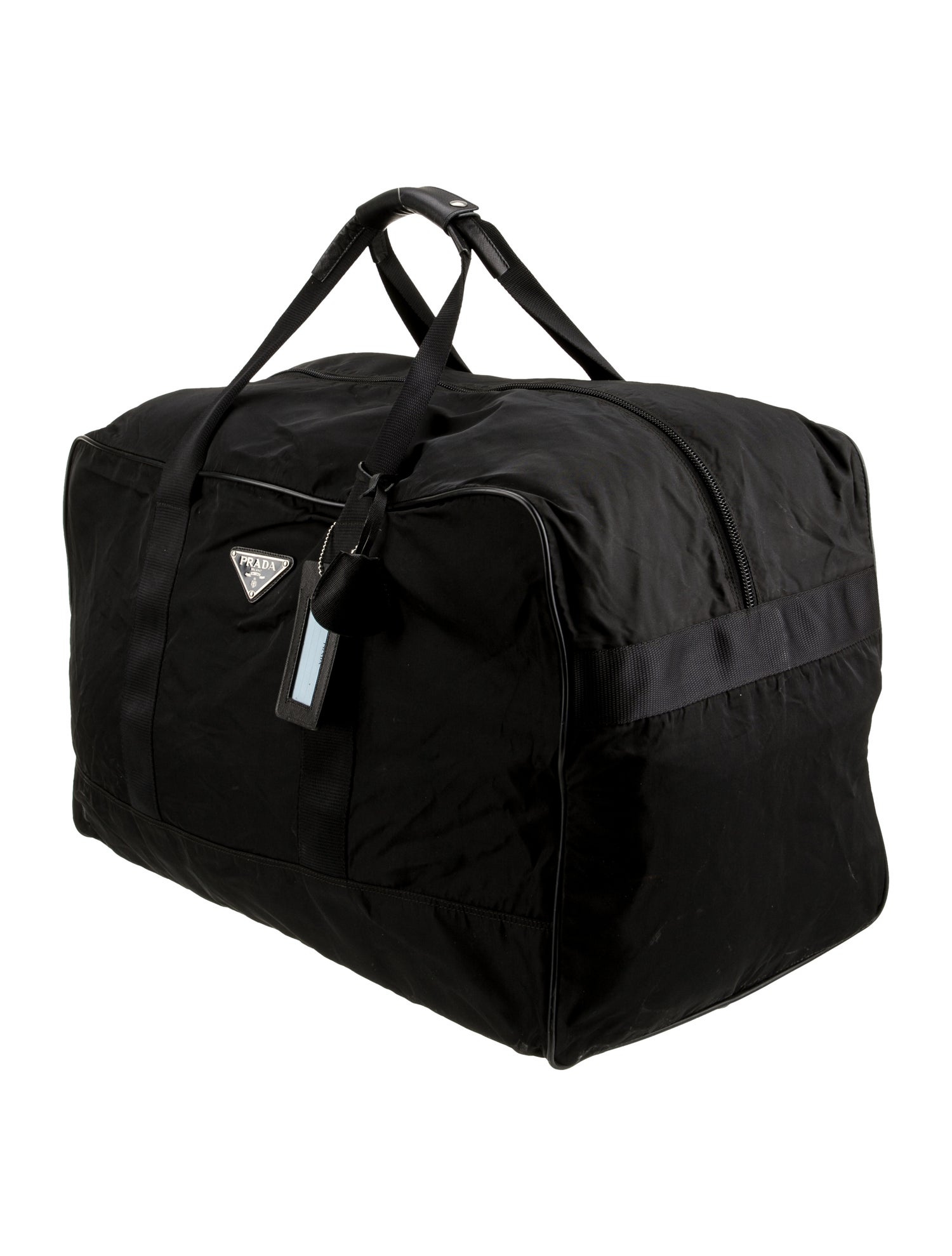 Prada Saffiano Leather Weekender Bag Vintage