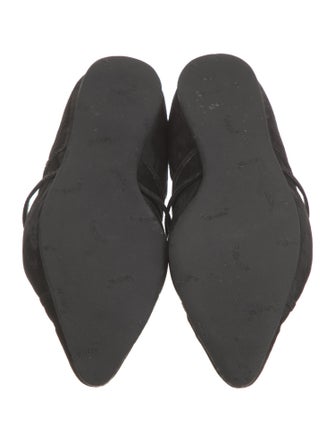 Prada Suede Cutout Accent D'Orsay Flats