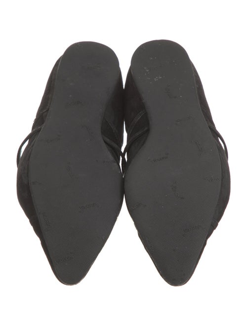 Prada Suede Cutout Accent D'Orsay Flats