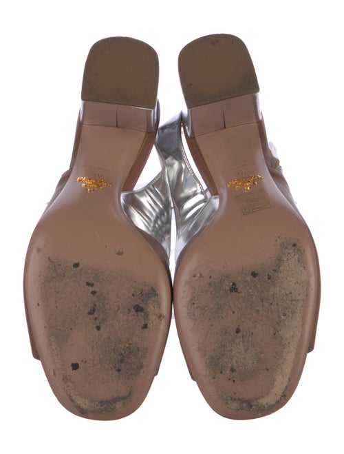 Prada Leather T-Strap Sandals