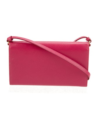 Prada Saffiano Lux Leather Wristlet