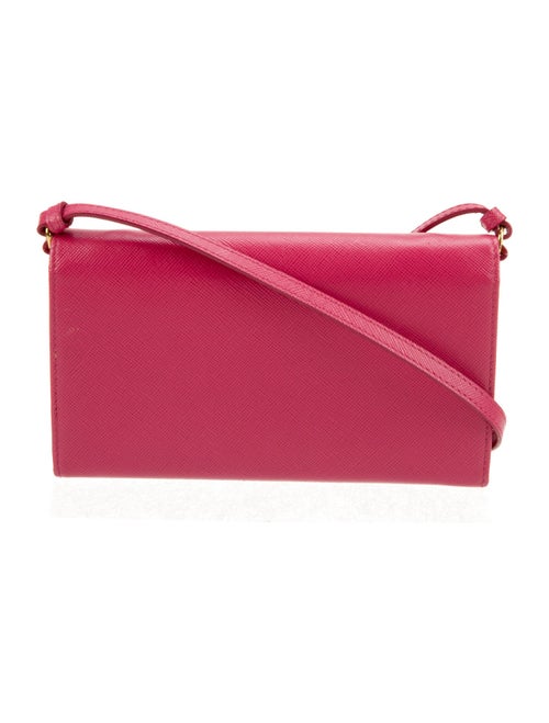 Prada Saffiano Lux Leather Wristlet