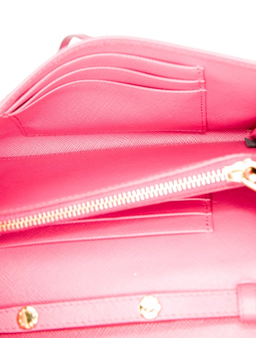 Prada Saffiano Lux Leather Wristlet