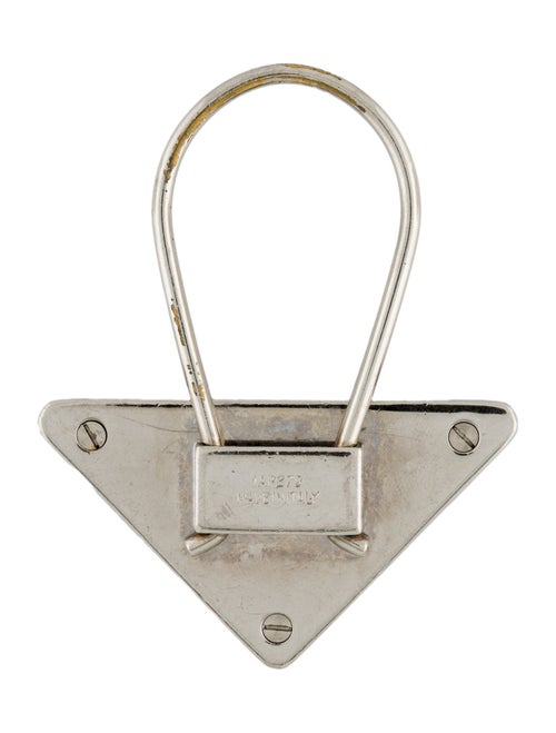 Prada Metal Black Keychain