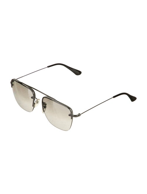 Prada Square Mirrored Sunglasses