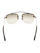 Prada Square Mirrored Sunglasses