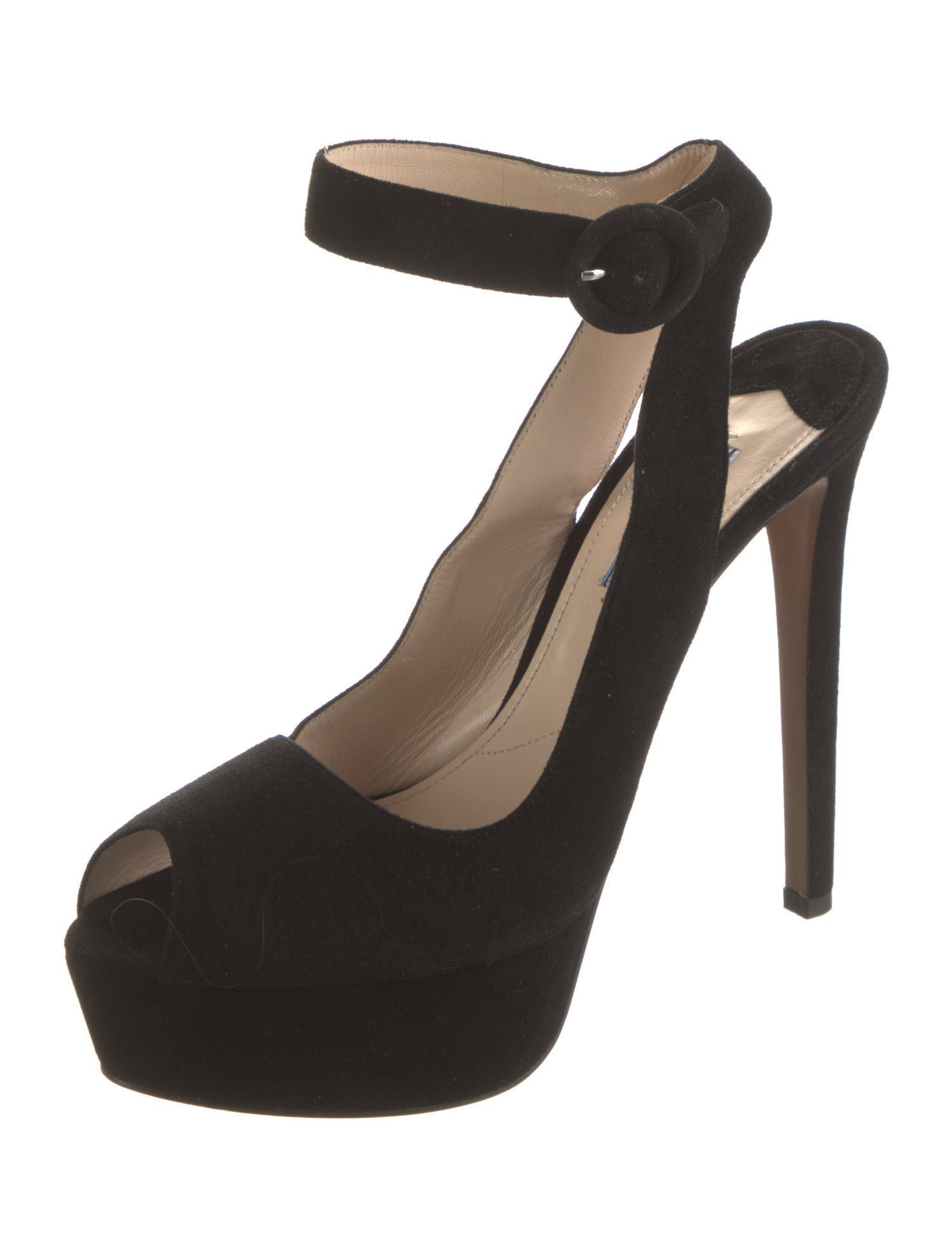 Prada Suede Slingback Pumps