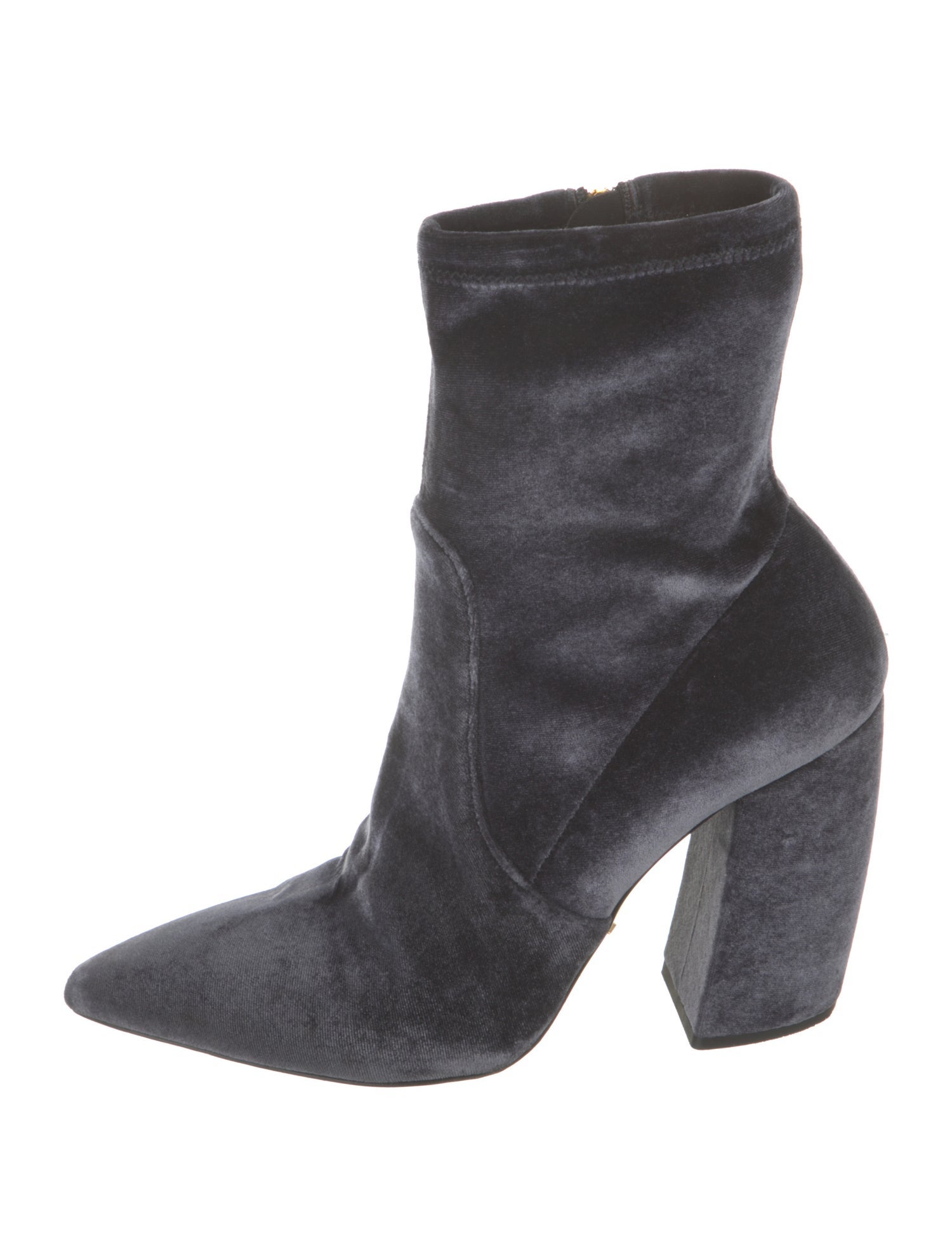 Prada Velvet Animal Print Boots