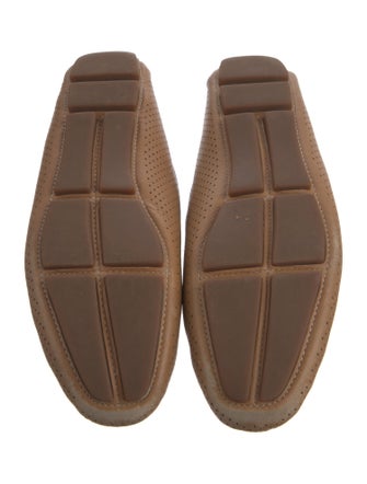 Prada Leather Lasercut Accents Loafers