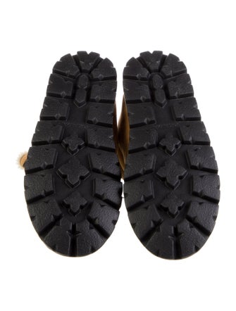 Prada Suede Fur Trim Boots