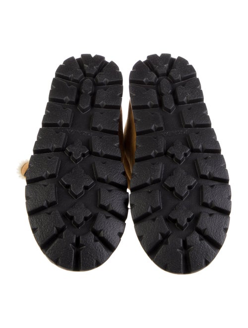 Prada Suede Fur Trim Boots