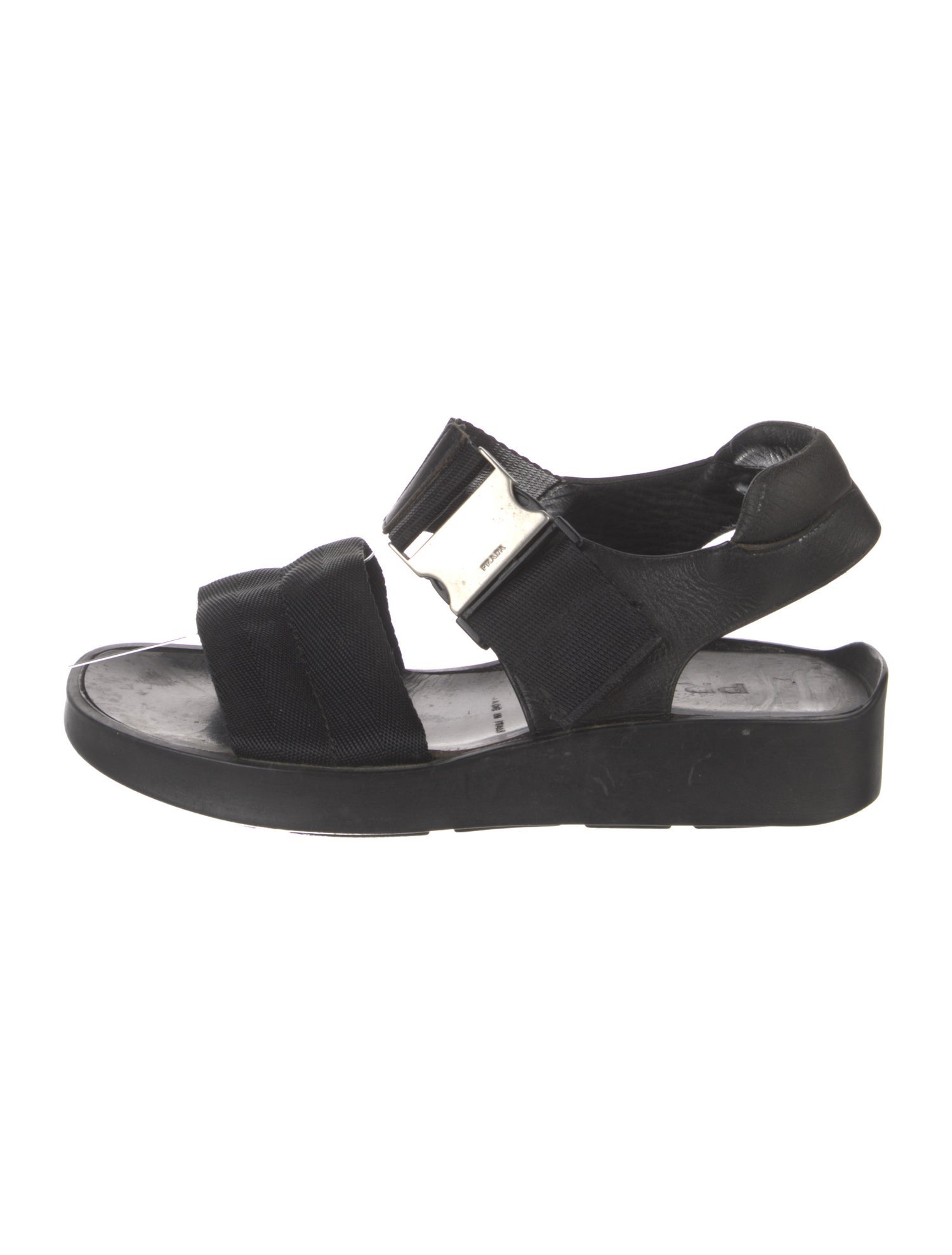 Prada Canvas Slingback Sandals