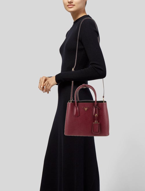 Prada Saffiano Lux Leather Top Handle Bag