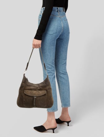 Prada Suede Shoulder Bag Medium