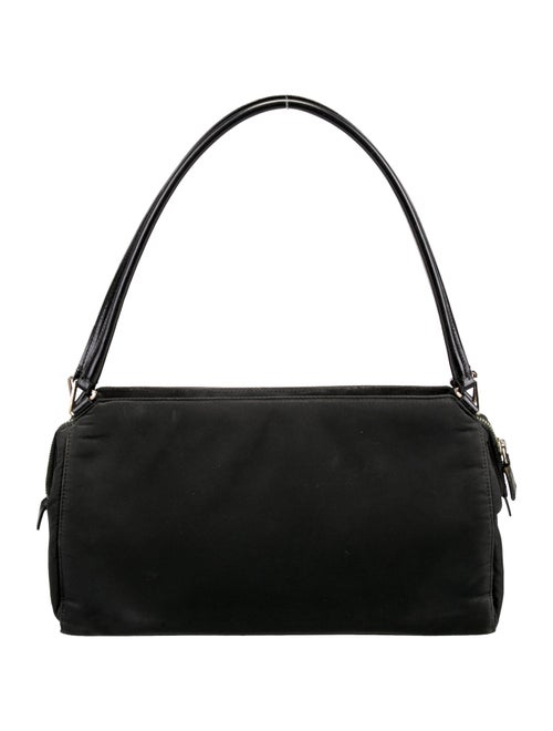 Prada Enameled Metal Triangle Shoulder Bag