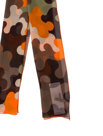 Prada Silk Floral Print Scarf