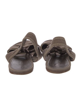 Prada Canvas Slingback Flats