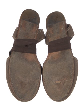 Prada Canvas Slingback Flats