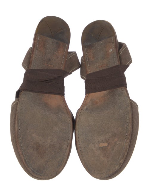 Prada Canvas Slingback Flats