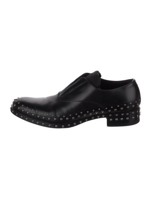 Prada Leather Studded Accents Oxfords