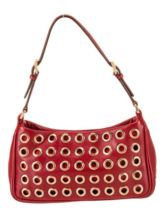 Prada Enameled Metal Triangle Grommet