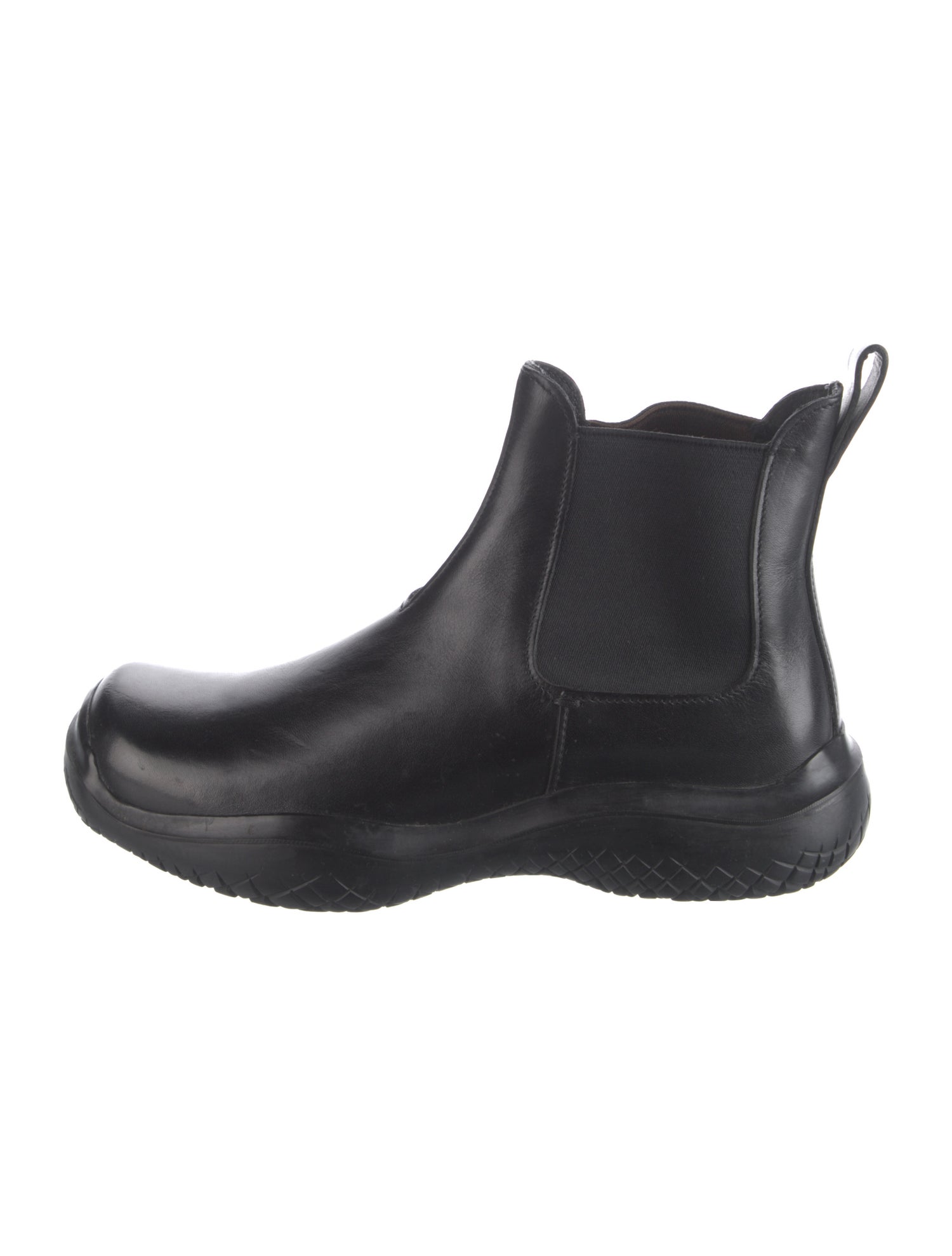Prada Sport Leather Chelsea Boots