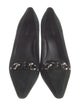 Prada Suede Chain-Link Accents Pumps