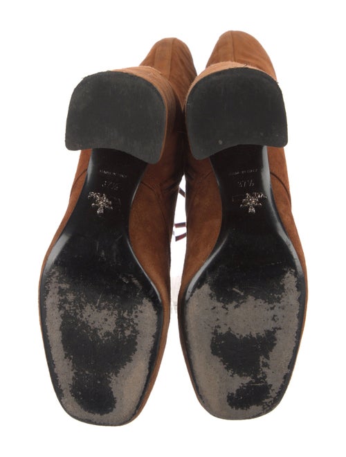 Prada Suede Lace-Up Boots