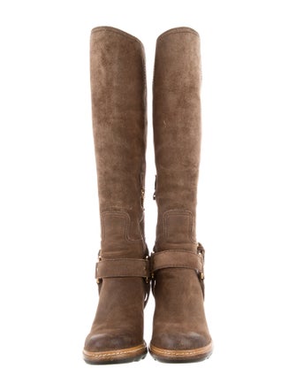 Prada Suede Riding Boots